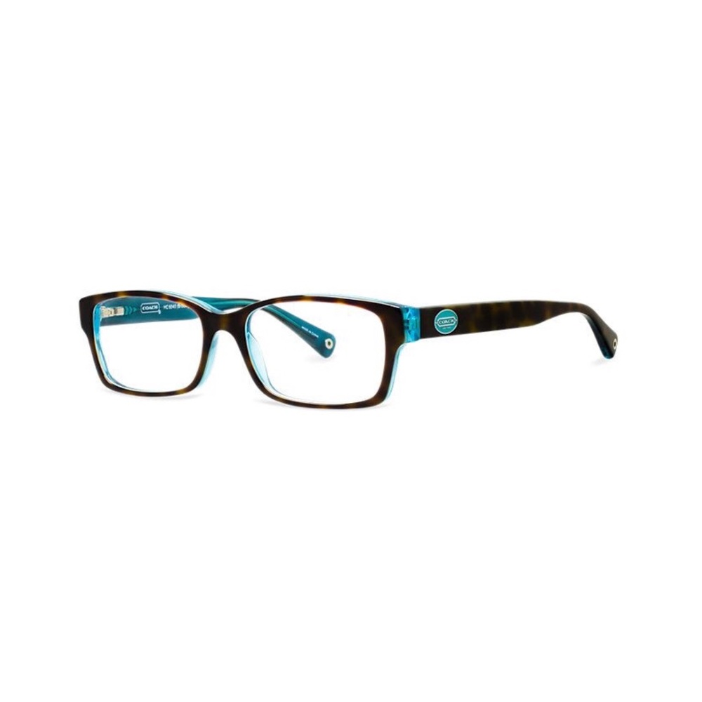 Like New Coach Brooklyn Teal Glasses Lenses